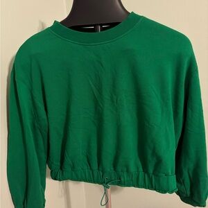 Alice + Olivia Green Crew Neck Sweater